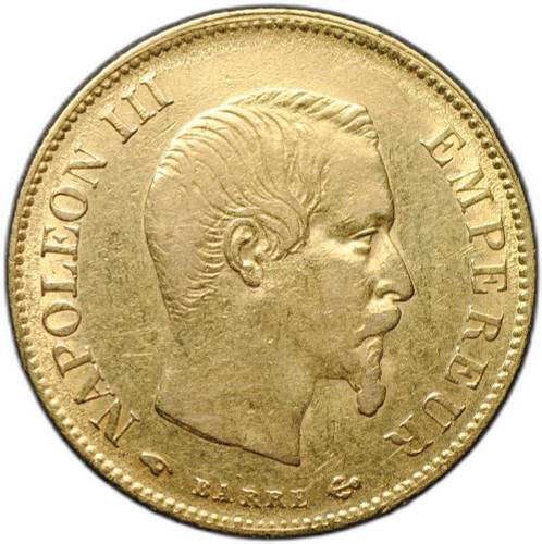 Монета 10 франков 1859 A Франция