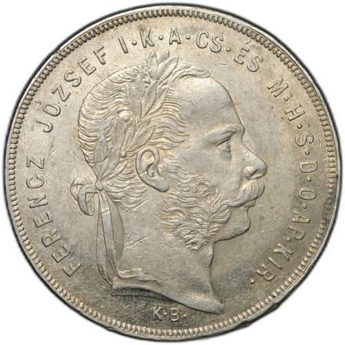 Монета 1 форинт 1879 Венгрия