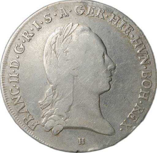 Монета 1 кроненталер (талер) 1795 H - Гюнцбург Австрийские Нидерланды