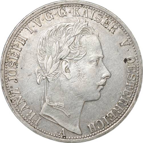 Монета 1 союзный талер 1865 A - Вена Австрия