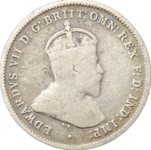 Монета 6 пенсов 1910 Великобритания