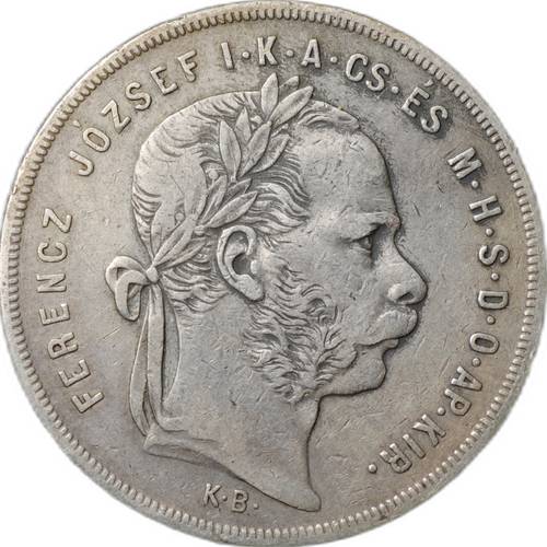 Монета 1 форинт 1877 Венгрия
