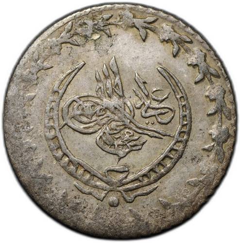 Монета 20 пара 1808 (AH 1223) Тугра в венке, цифра ٣۱ (31) Османская империя