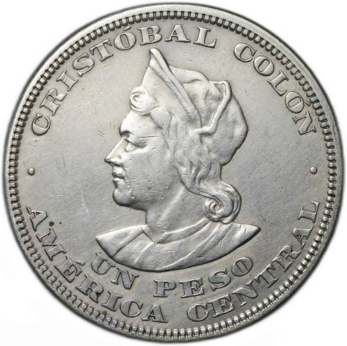 Монета 1 песо 1909 Сальвадор