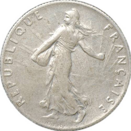 Монета 50 сантимов 1913 Франция