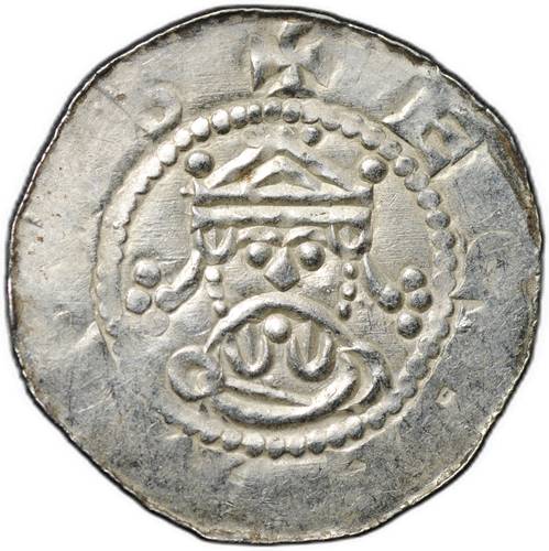 Монета Денарий 1068-1077 Экберт II Доккум Фрисландия Нидерланды