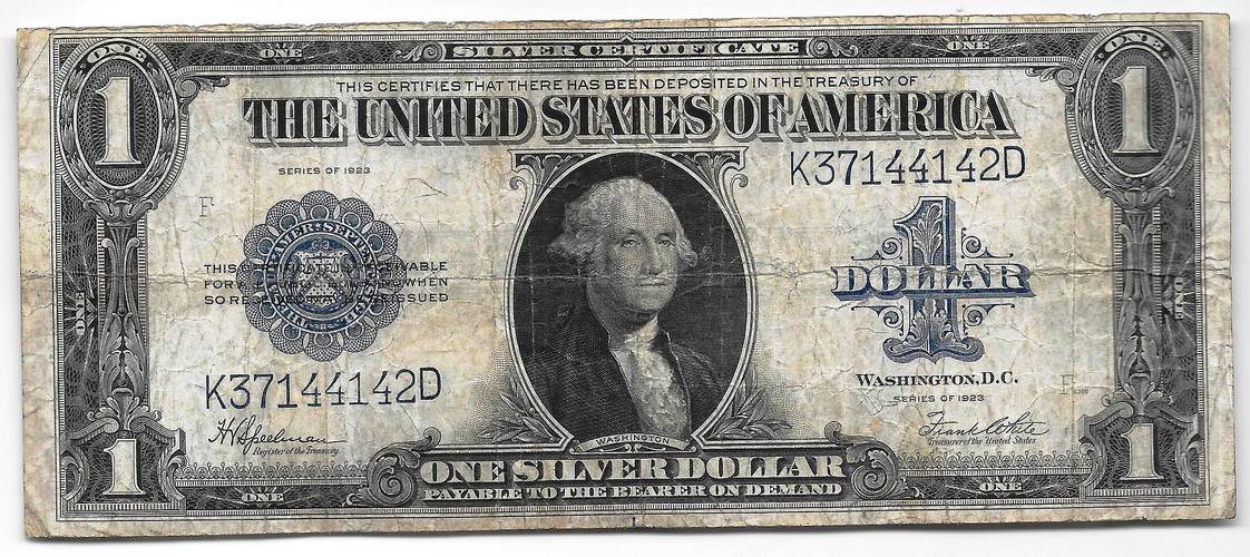 Банкнота 1 доллар 1923 Серебряный сертификат США 