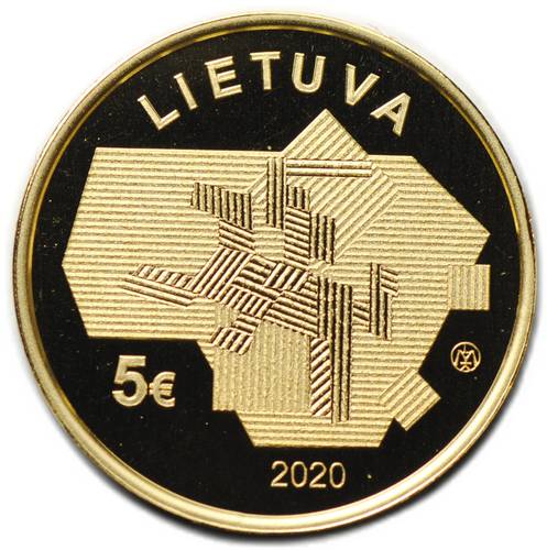 Монета 5 евро 2020 Сельскохозяйственные науки Литва