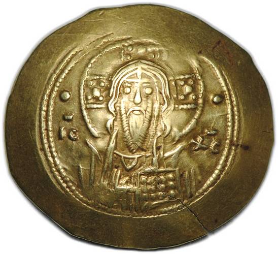 Монета Гистаменон номисма 1071-1078 Михаил VII Дука Византия