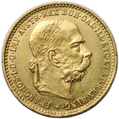 Монета 10 крон 1897 Австрия