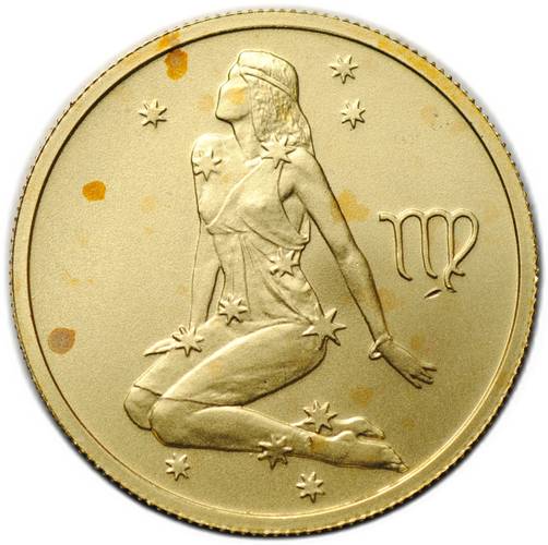 Монета 25 рублей 2002 СПМД Знаки Зодиака Дева