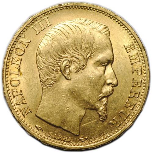 Монета 20 франков 1860 A Франция