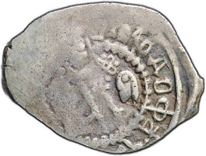 Монета Денга 1392-1404 Андрей Федорович и Александр Константинович Иоанн Креститель | Князь в лодке Ростовское княжество