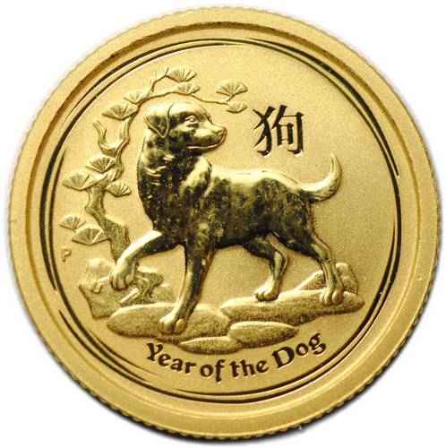 Монета 5 долларов 2018 Год Собаки Лунар Лунный календарь Австралия