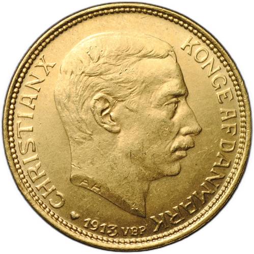 Монета 20 крон 1913 Дания