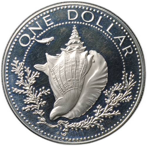 Монета 1 доллар 1974  Багамы
