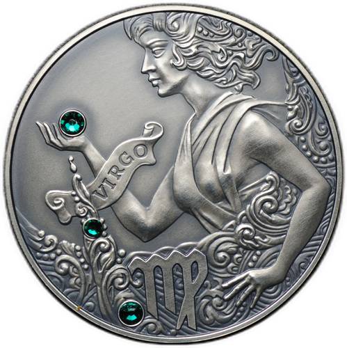 Монета 20 рублей 2015 Знаки зодиака - Дева Беларусь
