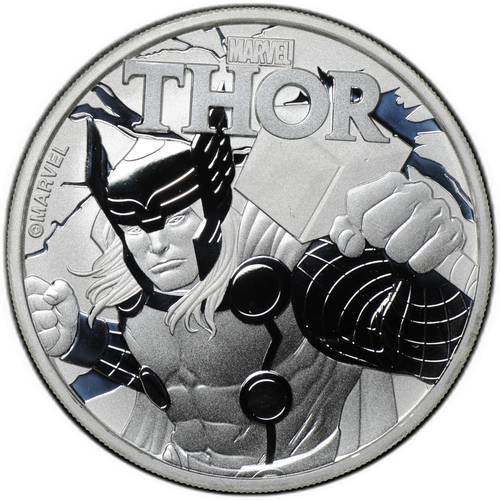 Монета 1 доллар 2018 Комиксы Marvel - Тор Тувалу