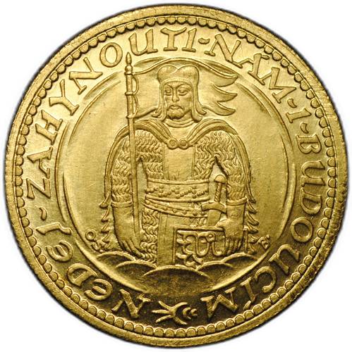Монета 1 дукат 1933 Святой Вацлав Чехословакия
