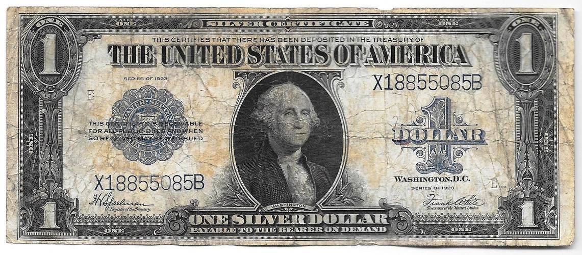 Банкнота 1 доллар 1923 Серебряный сертификат США 