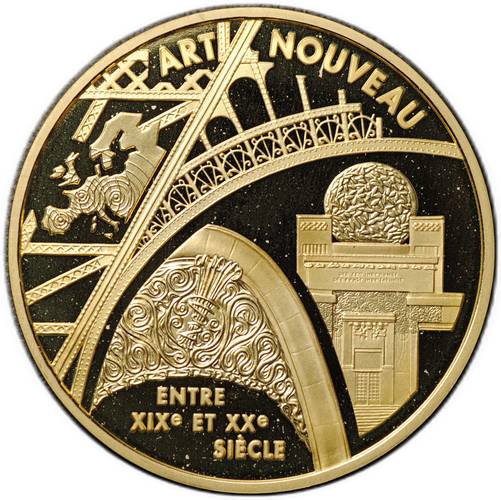 Монета 655,957 франков 2000 Стили Европы - Ар-нуво Модерн Франция