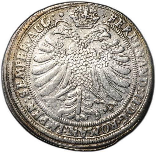 Монета 1 талер 1634 Фердинанд II Свободный город Нюрнберг Германия