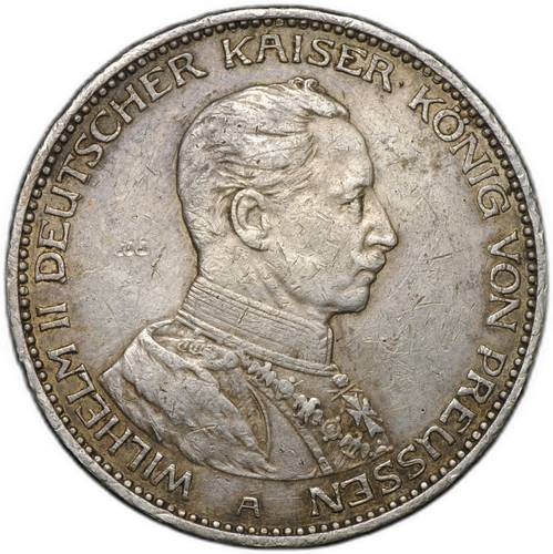 Монета 3 марки 1914 А Пруссия Германия