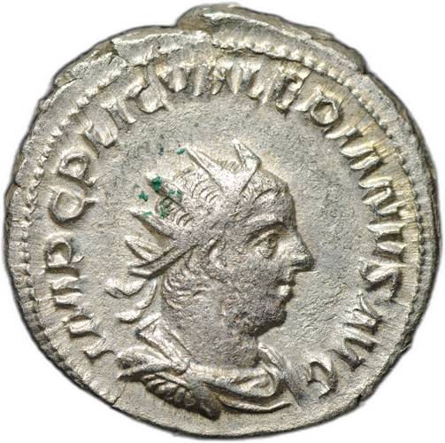 Монета Антониниан 255-256 Валериан I Виктория Римская Империя