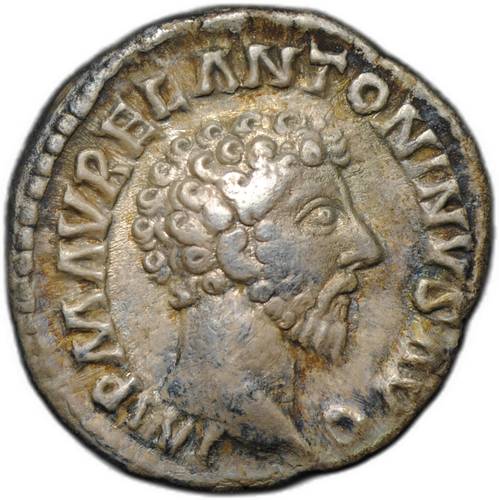 Монета Денарий 161-162 Марк Аврелий Провиденция Римская Империя