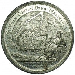 Медаль 1705 В память взятия Митавы 4 сентября 1705 года