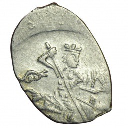 Монета Копейка Шведская оккупация Новгорода 1611-1617