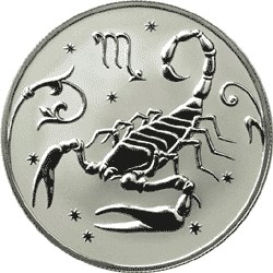Монета 2 рубля 2005 ММД Знаки зодиака Скорпион