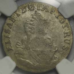 Монета 6 грошей 1759 для Пруссии ELISAB I D.G.