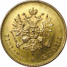 Монета 20 марок 1911 L Русская Финляндия
