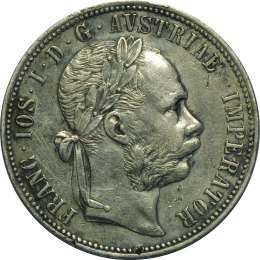 Монета 1 флорин 1887 Австрия