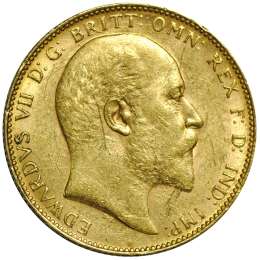 Монета 1 соверен 1905 Эдвард VII Англия