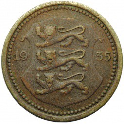 Монета 20 центов 1935 Эстония