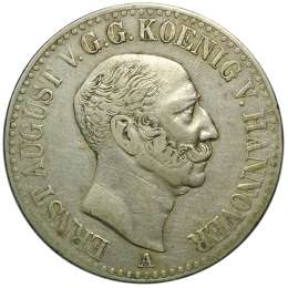 Монета 1 талер 1842 Ганновер