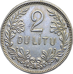 Монета 2 лита 1925 Литва