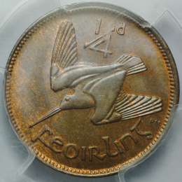 Монета 1/4 пенни 1928 Ирландия