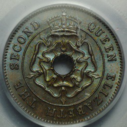 Монета 1/2 пенни 1954 Южная Родезия