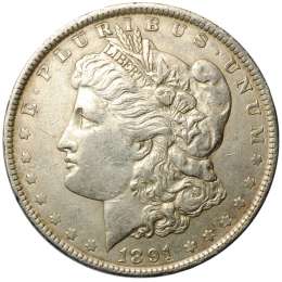 Монета 1 доллар 1891 США