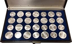 Набор монет 1976 5, 10 долларов 28 монет Олимпиада в Монреале Канада