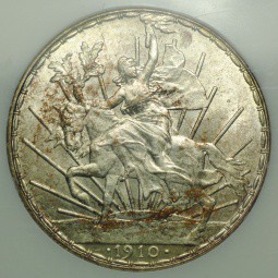 Монета 1 песо 1910 Мексика