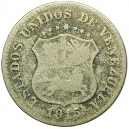Монета 5 сентимо 1915 Венесуэла