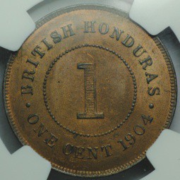 Монета 1 цент 1904 Республика Гондурас