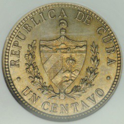 Монета 1 сентаво 1915 Куба