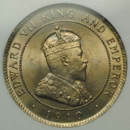 Монета 1 пенни 1910 Ямайка
