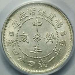 Монета 20 центов 1923 Фуцзянь Китай