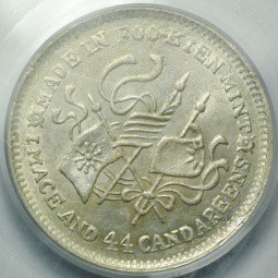 Монета 20 центов 1923 Фуцзянь Китай